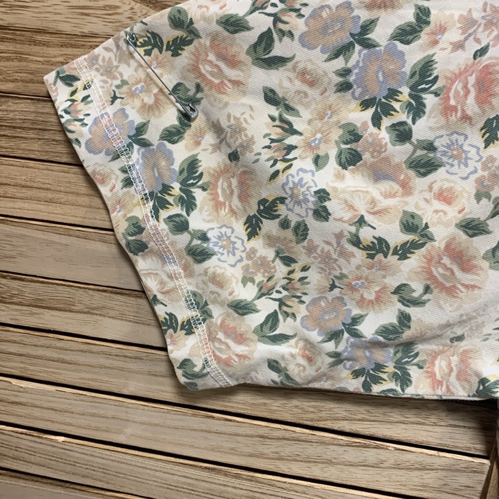 Capistrano Short Sleeve Shirt Plus 22/24 Green Pink Tan - Picture 7 of 10